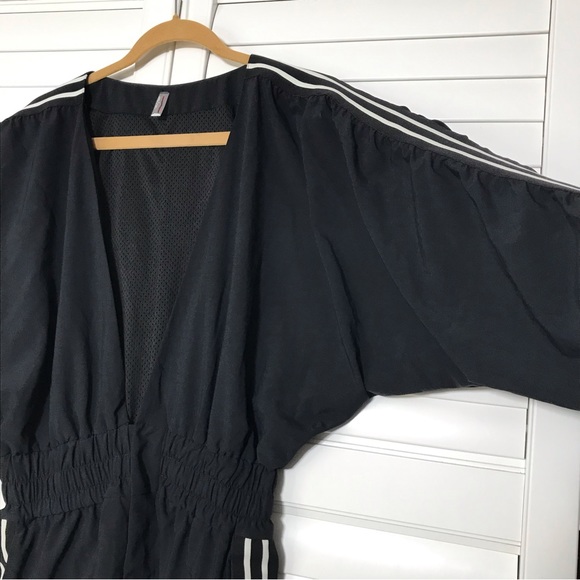 NEW Free People Movement Rory Romper Black Tracksuit Shorts Long Sleeves NWOT - Picture 5 of 10